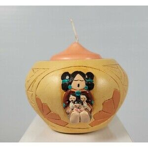 The Tribal Lite Candle Holder Clay Ceramic Candle Holder